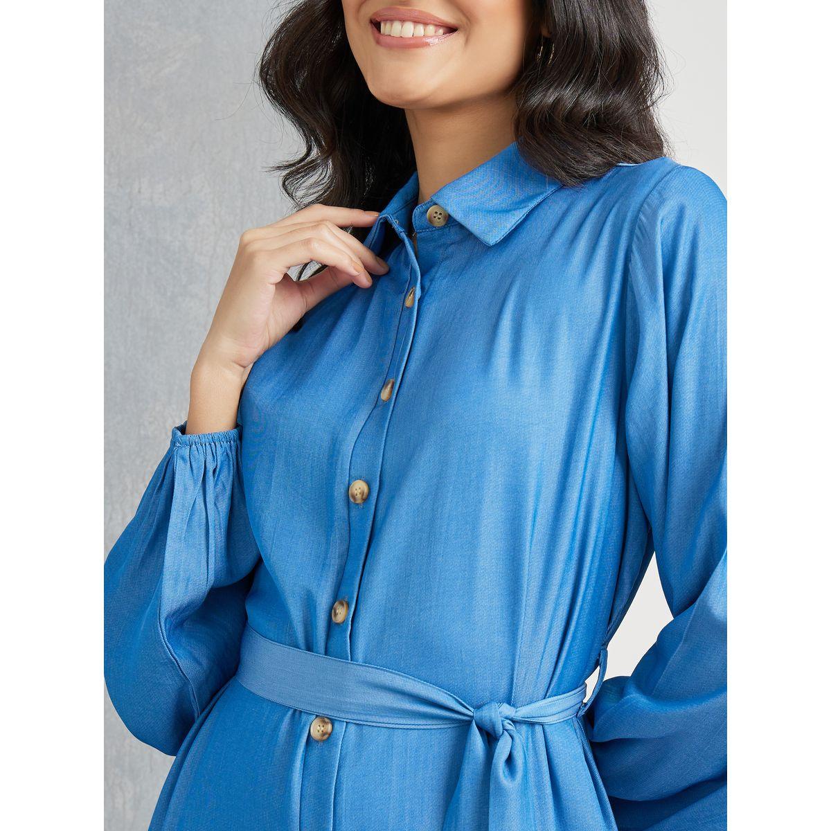 فستان ميدي بربطة خصر-women-clothing-dresses-image-3