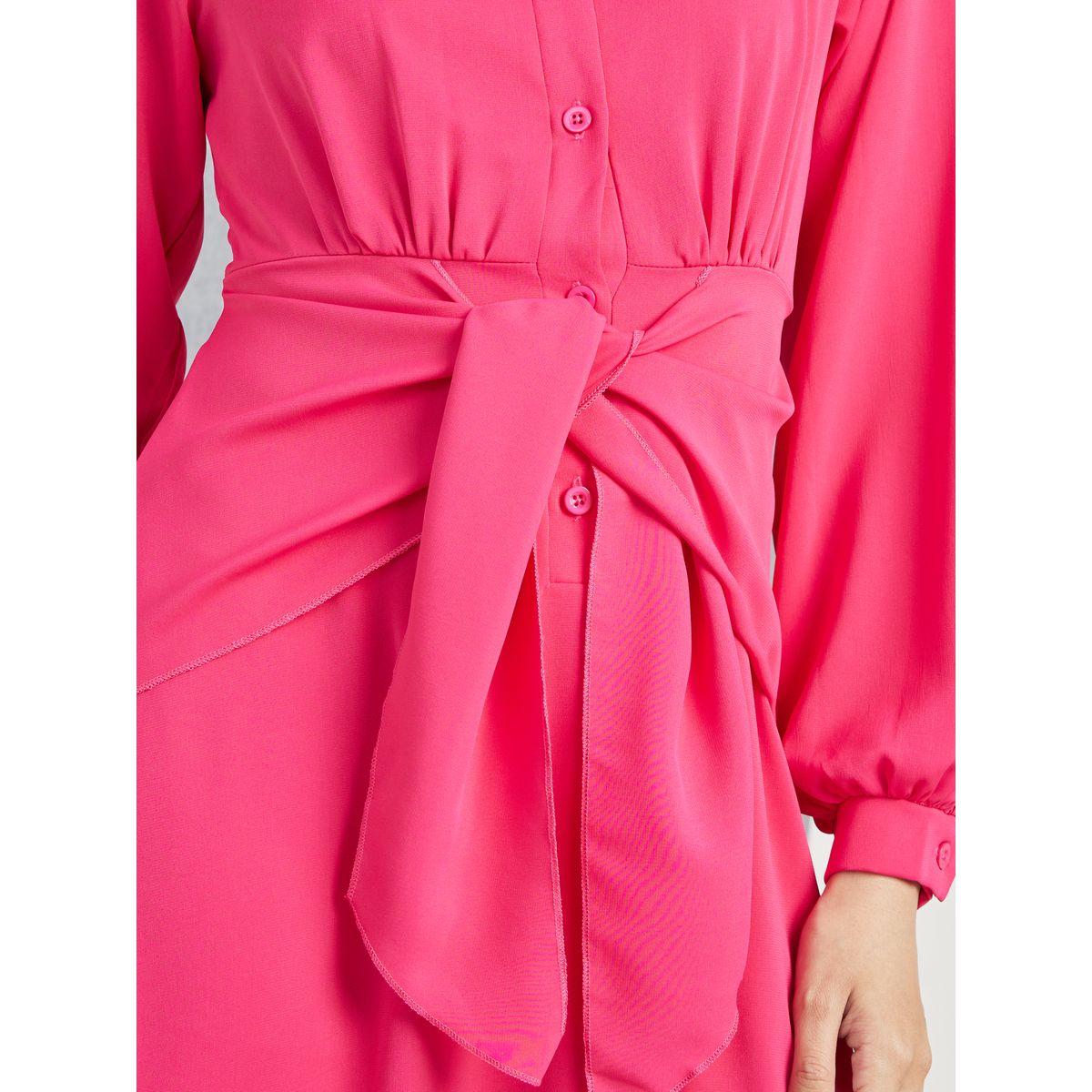 فستان ميدي بربطة امامية-women-clothing-dresses-image-2