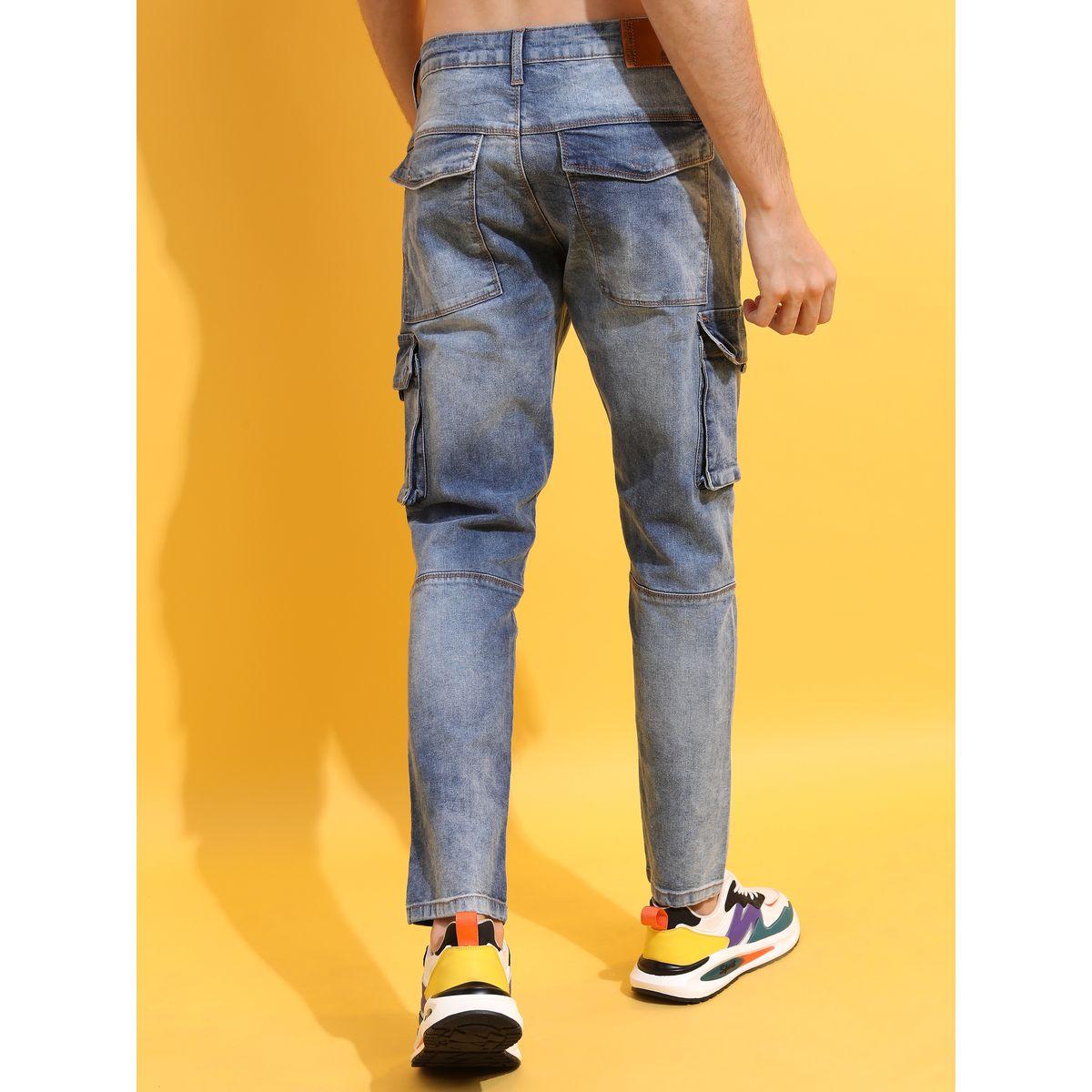 جينز كارجو بقصة ضيقة هايلاندر × ستايلي-men-clothing-bottoms-jeans-image-3
