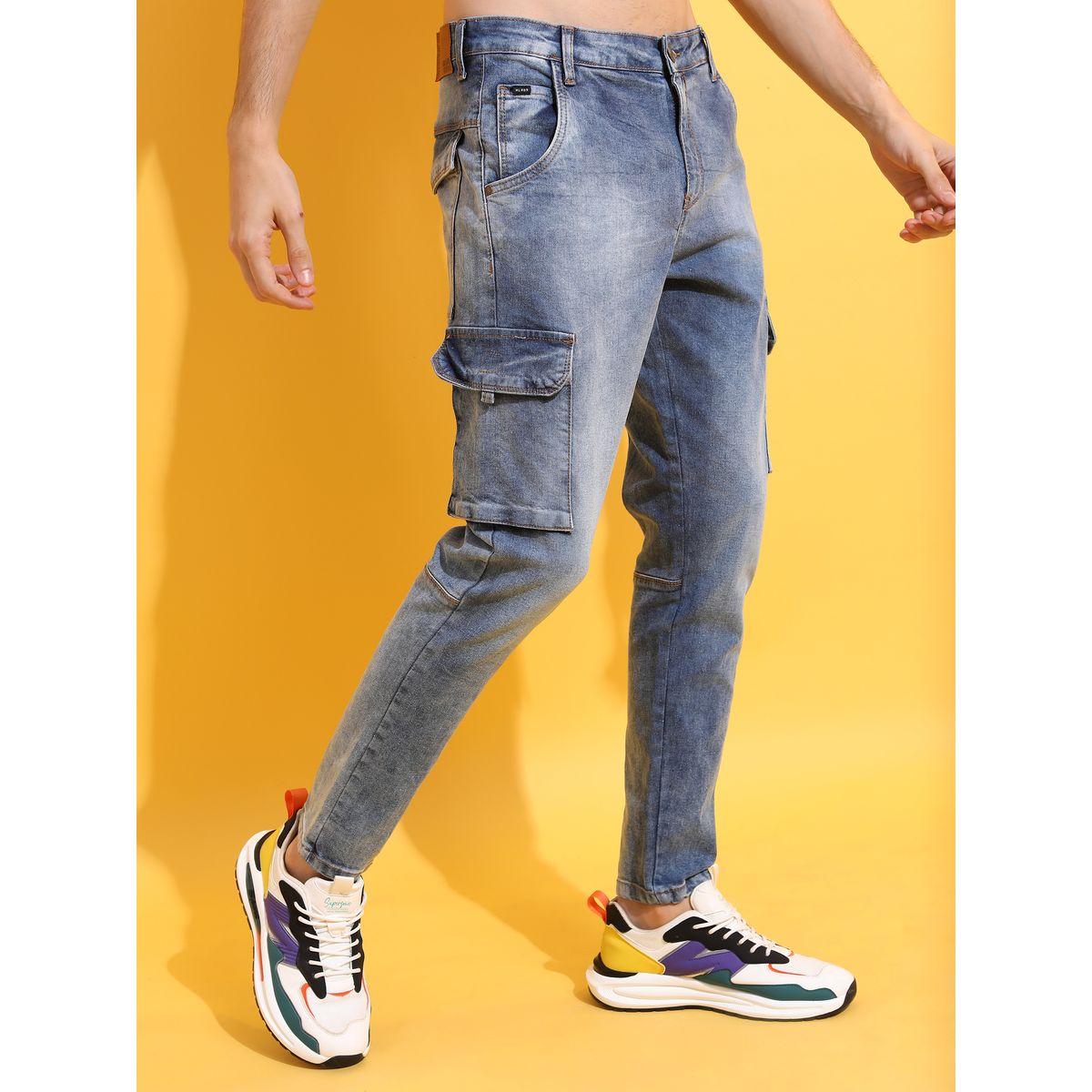 جينز كارجو بقصة ضيقة هايلاندر × ستايلي-men-clothing-bottoms-jeans-image-6