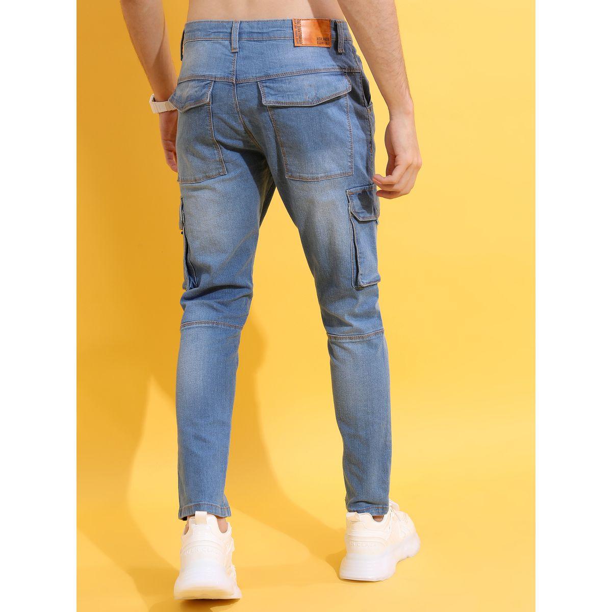 جينز كارجو بقصة ضيقة هايلاندر × ستايلي-men-clothing-bottoms-jeans-image-3