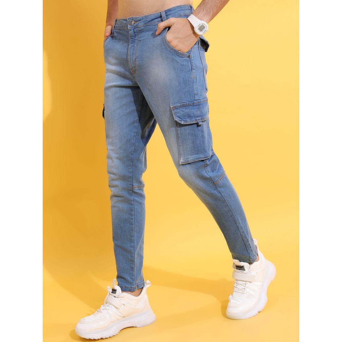 جينز كارجو بقصة ضيقة هايلاندر × ستايلي-men-clothing-bottoms-jeans-image-4