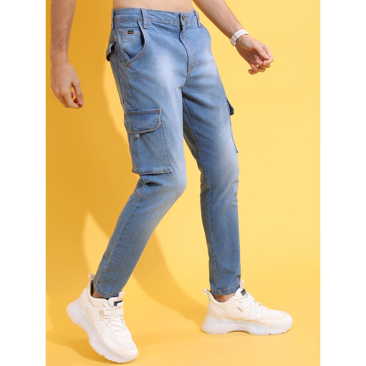 جينز كارجو بقصة ضيقة هايلاندر × ستايلي-men-clothing-bottoms-jeans-image-6