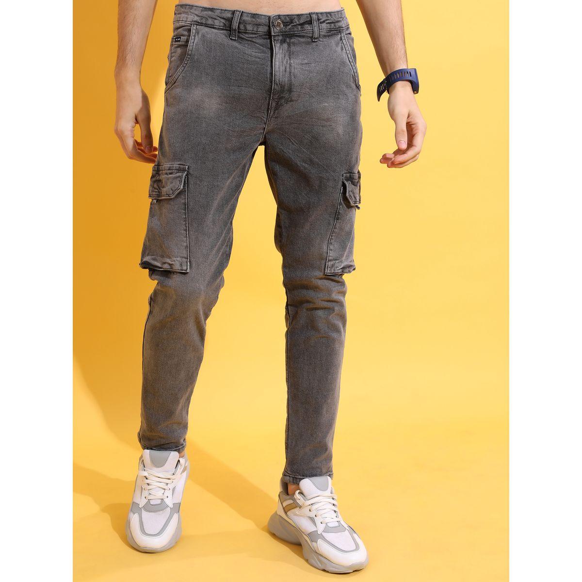 Skinny Fit Ankle Length Cargo Jeans-men-clothing-bottoms-jeans-image-4
