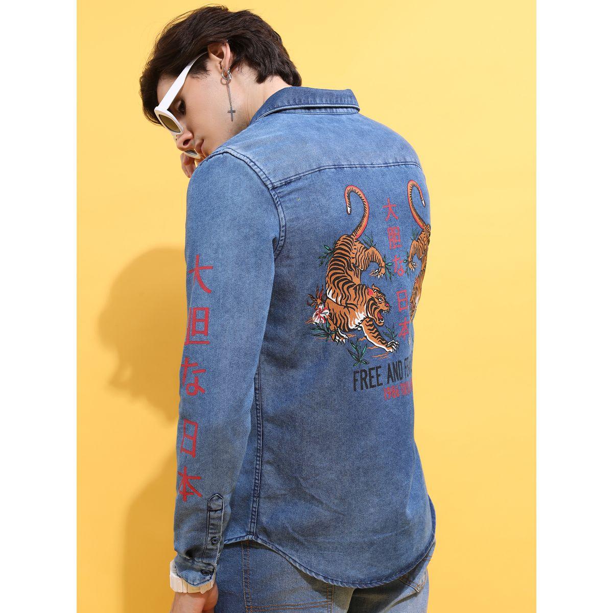Back Graphic Print Denim Shirt-men-clothing-shirts-image-1