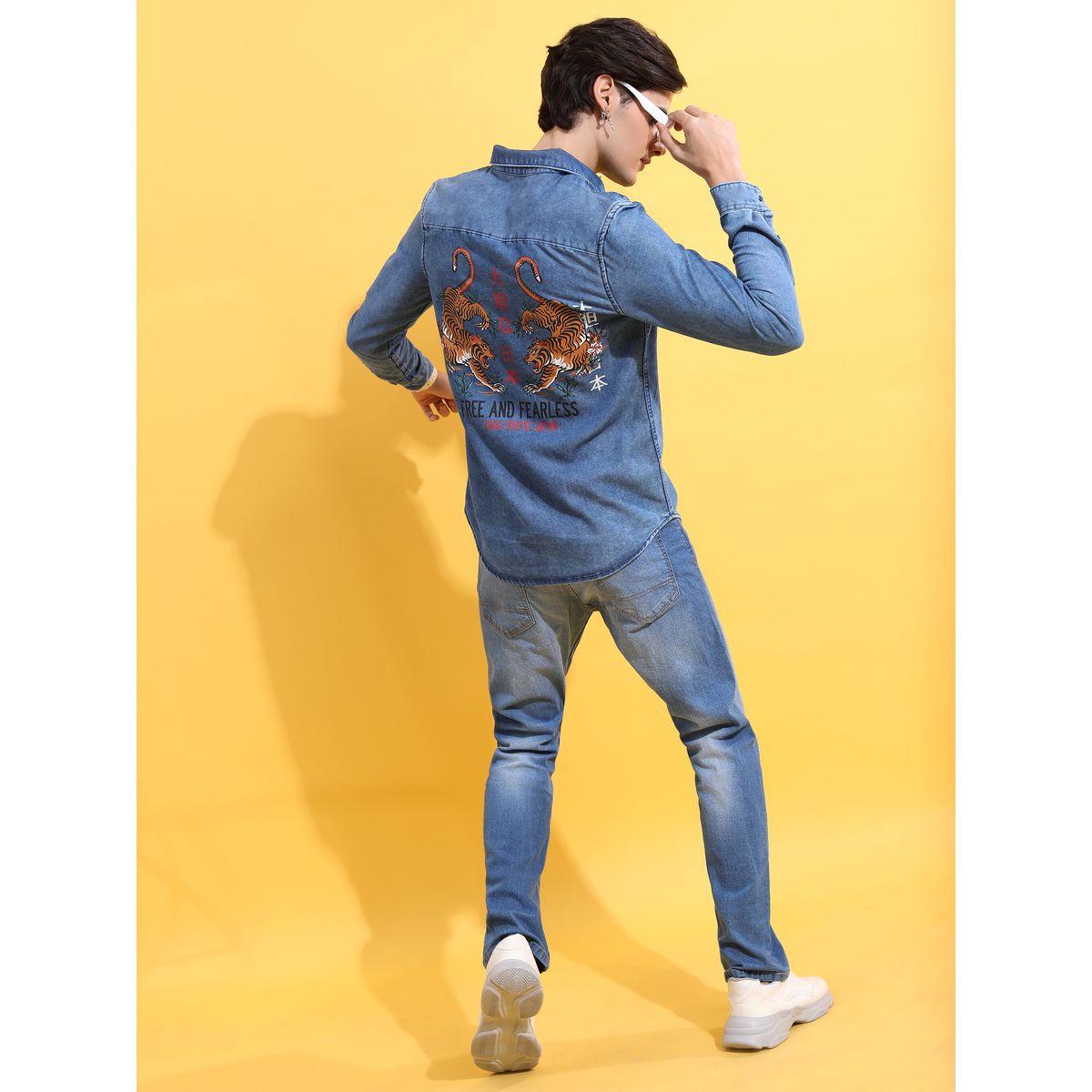 Back Graphic Print Denim Shirt-men-clothing-shirts-image-2