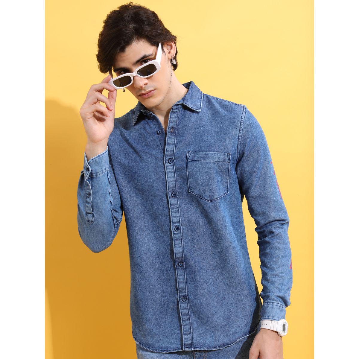 Back Graphic Print Denim Shirt-men-clothing-shirts-image-3