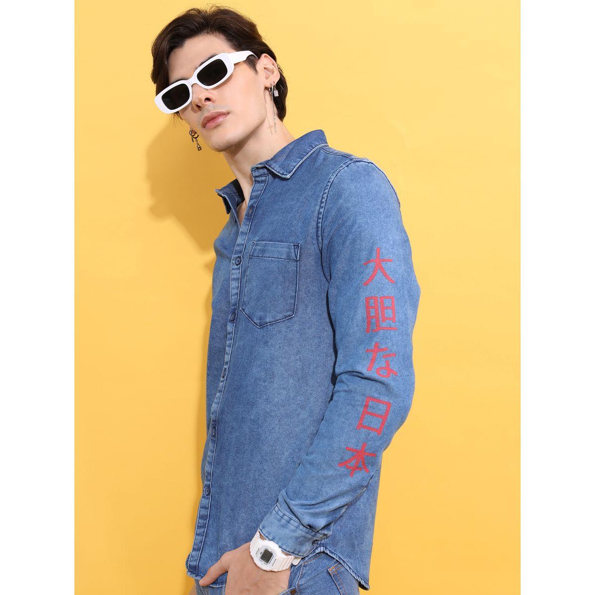 قميص دنيم مطبع بطبعة جرافيك-men-clothing-shirts-image-3