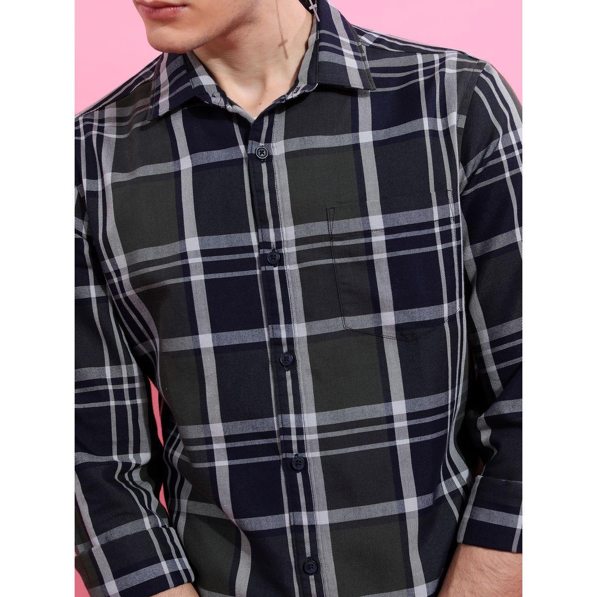 Highlander X Styli Checkered Slim Fit Shirt with Pocket-men-clothing-shirts-image-5