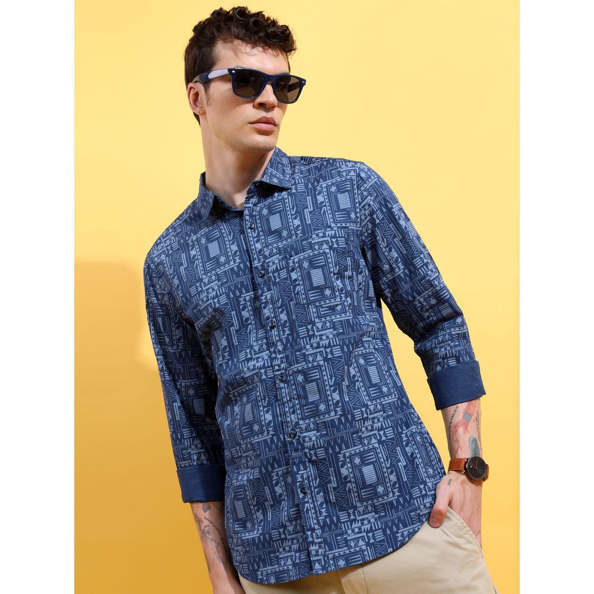 All Over Graphic Print Slim Fit Shirt-men-clothing-shirts-image-1