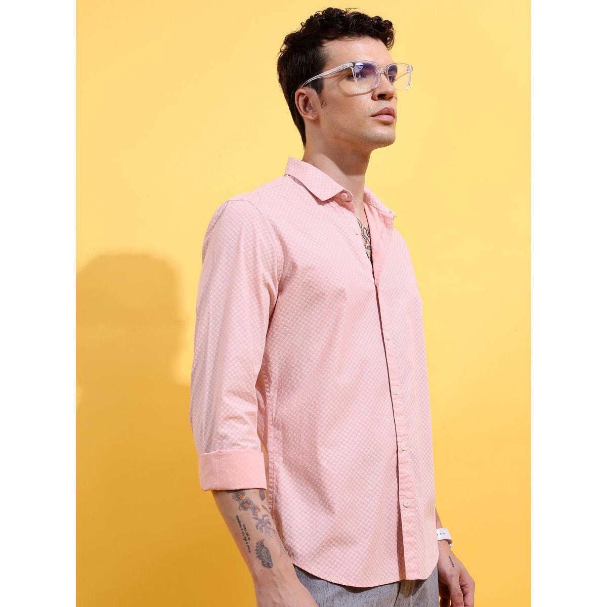 Geometric Print Slim Fit Shirt-men-clothing-shirts-image-6