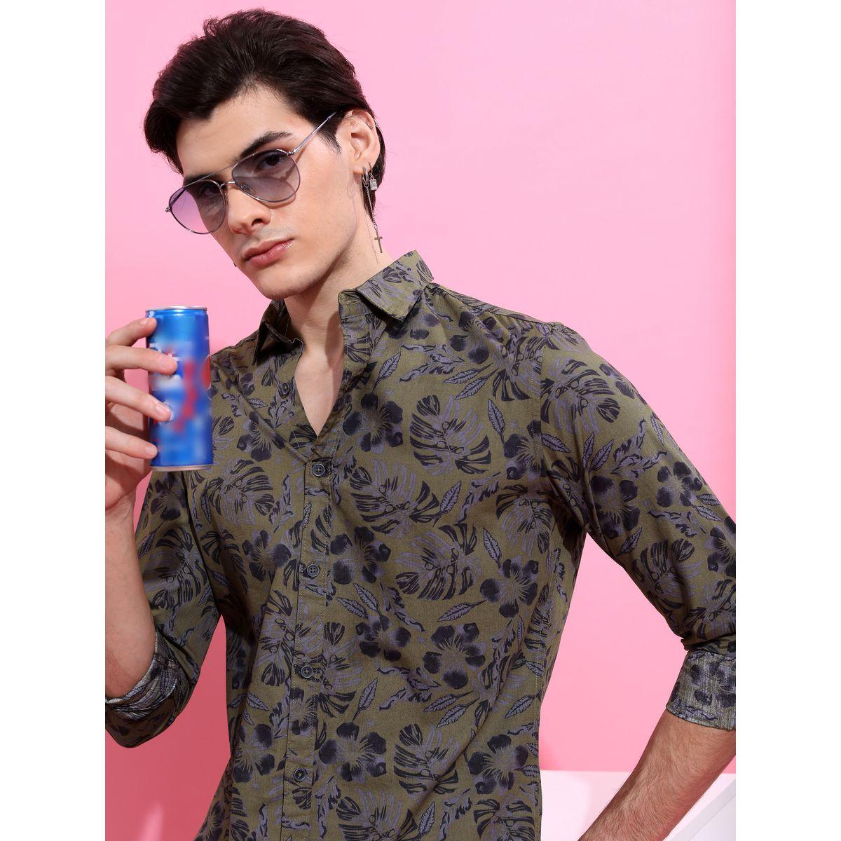 قميص بقصة سليم فت هايلاندر × ستايلي-men-clothing-shirts-image-1