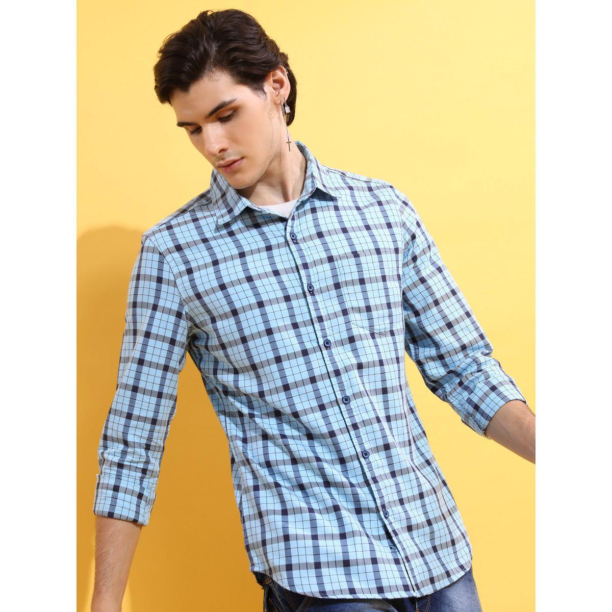 Highlander X Styli Checkered Slim Fit Shirt with Pocket-men-clothing-shirts-image-6