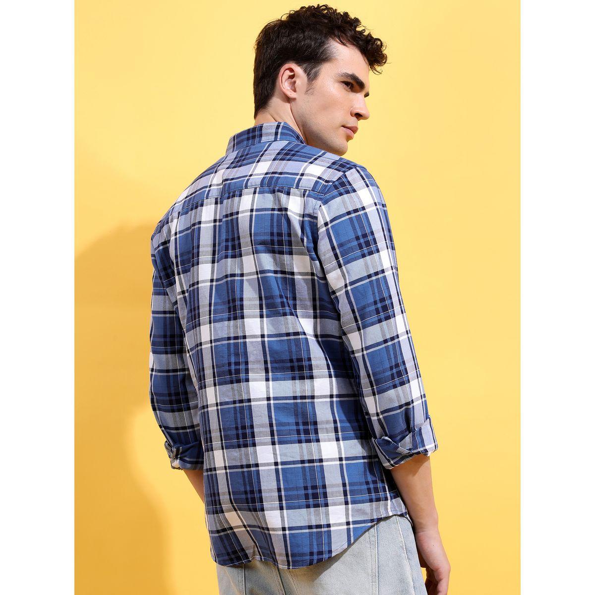 Highlander X Styli Checkered Slim Fit Shirt with Pocket-men-clothing-shirts-image-3