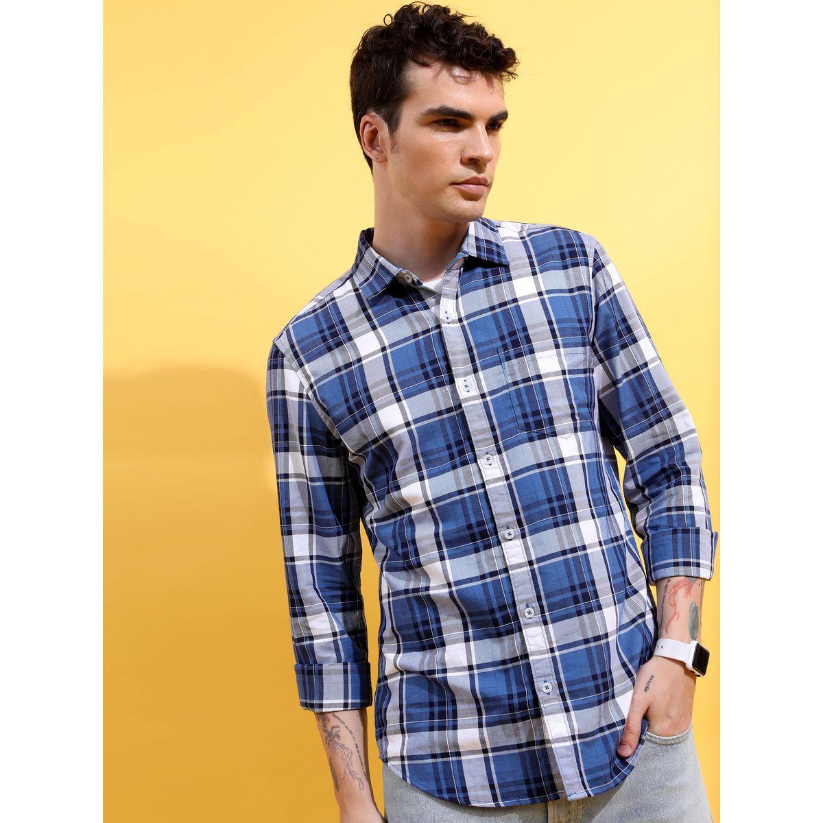 Highlander X Styli Checkered Slim Fit Shirt with Pocket-men-clothing-shirts-image-6