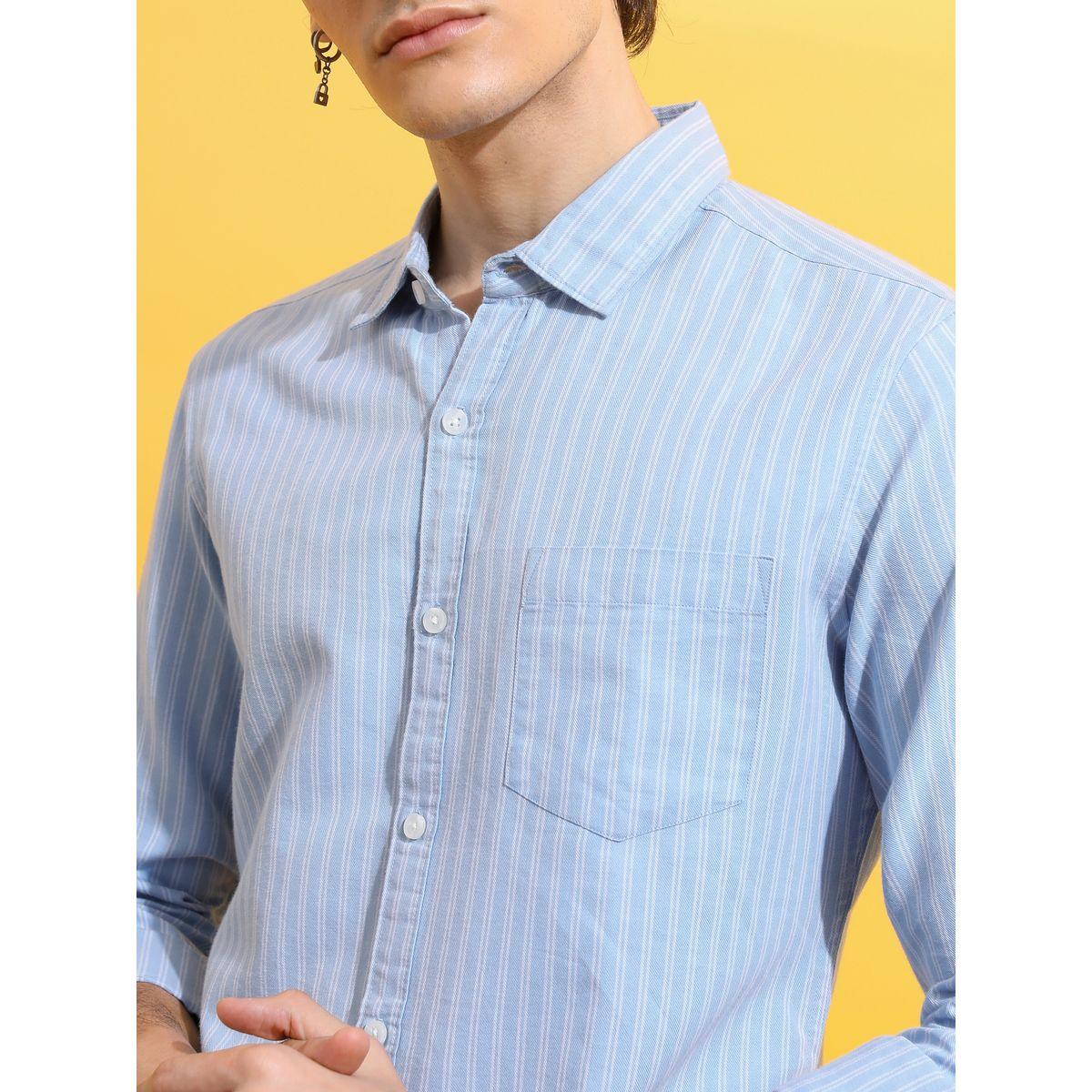 Pinstriped Slim Fit Casual Shirt-men-clothing-shirts-image-5