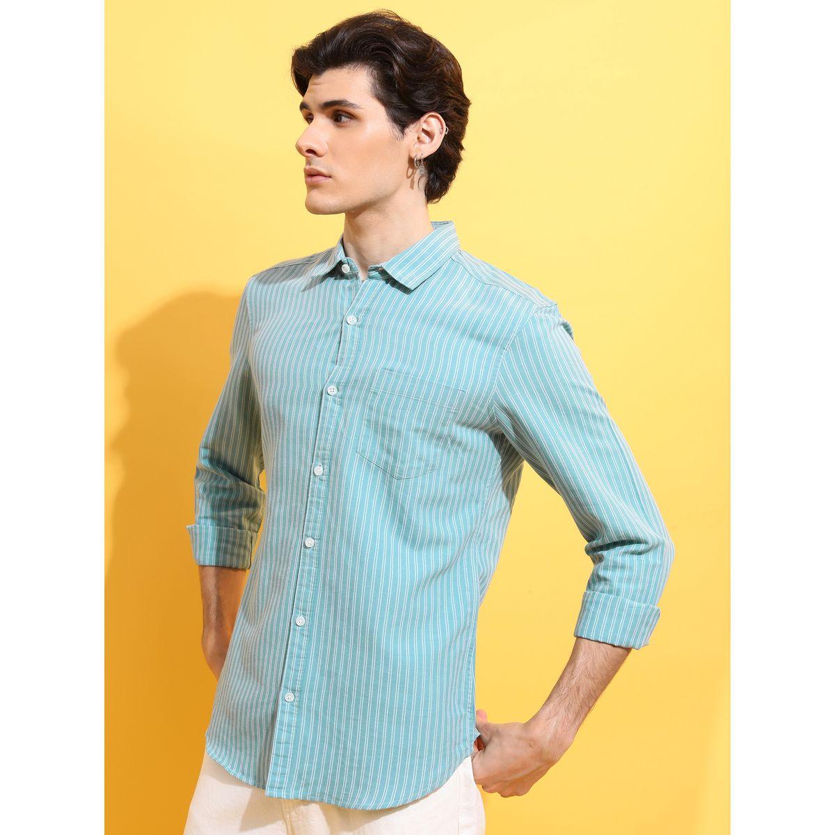 قميص كاجوال بقصة سليم فت هايلاندر × ستايلي-men-clothing-shirts-image-4