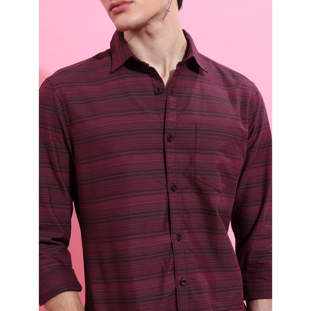 Striped Slim Fit Casual Shirt with Pocket-men-clothing-shirts-image-5