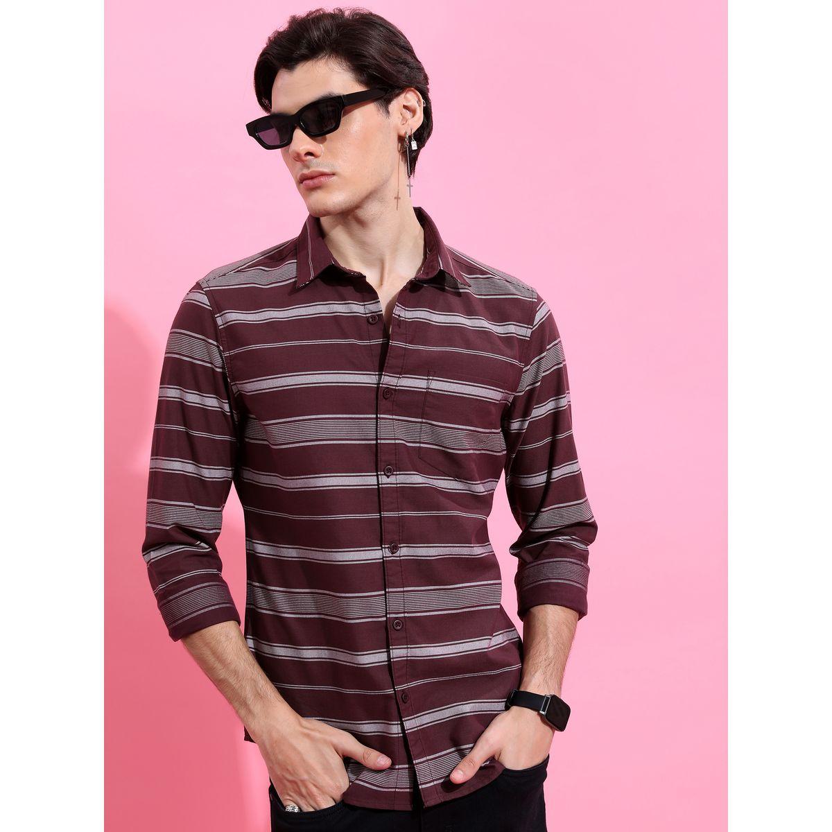 قميص مخطط بأزرار غلق-men-clothing-shirts-image-6