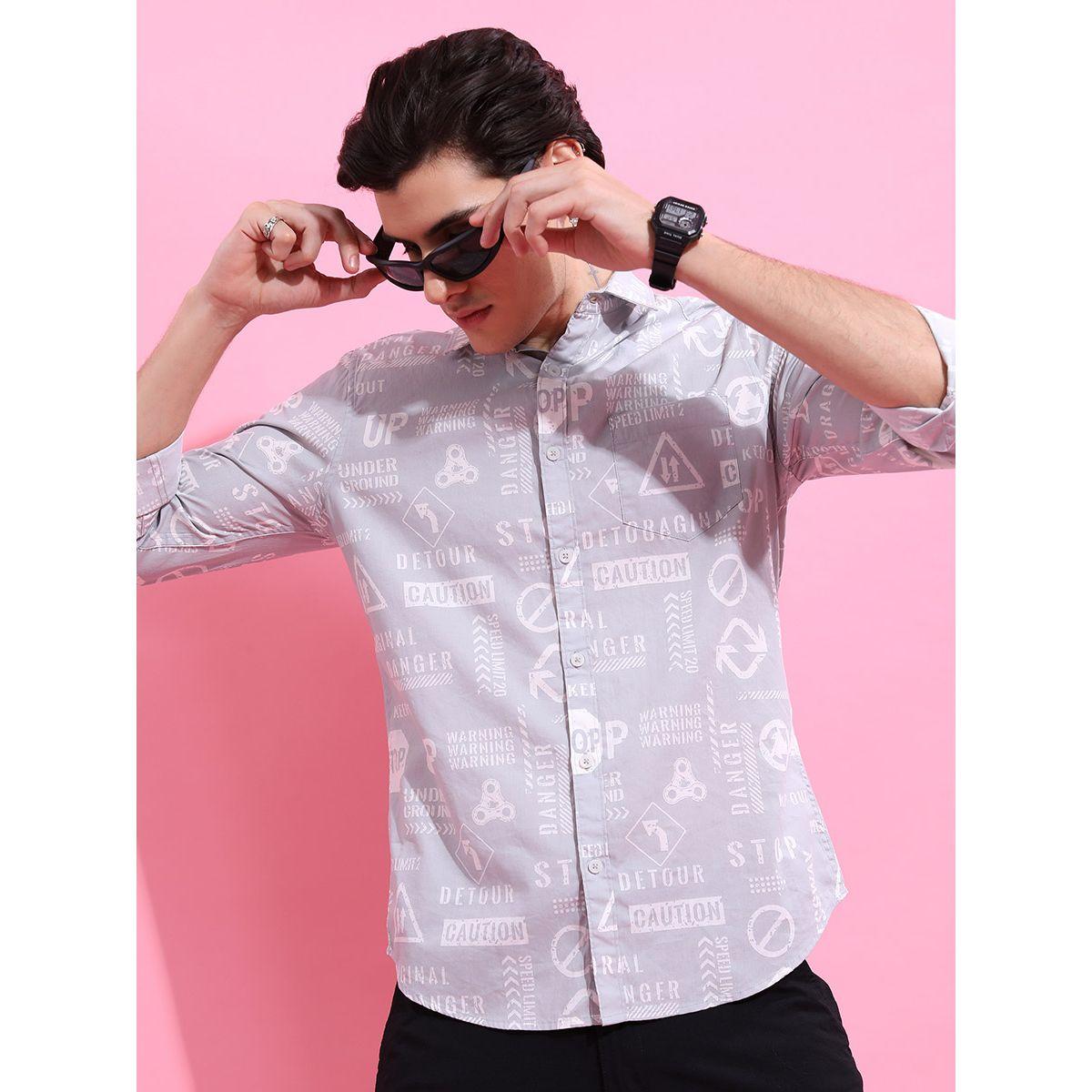قميص بقصة سليم فت هايلاندر × ستايلي-men-clothing-shirts-image-1