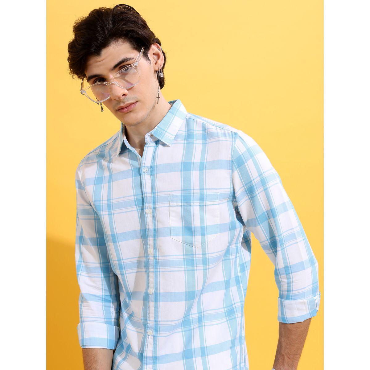 Highlander X Styli Checked Print Slim Fit Shirt-men-clothing-shirts-image-1