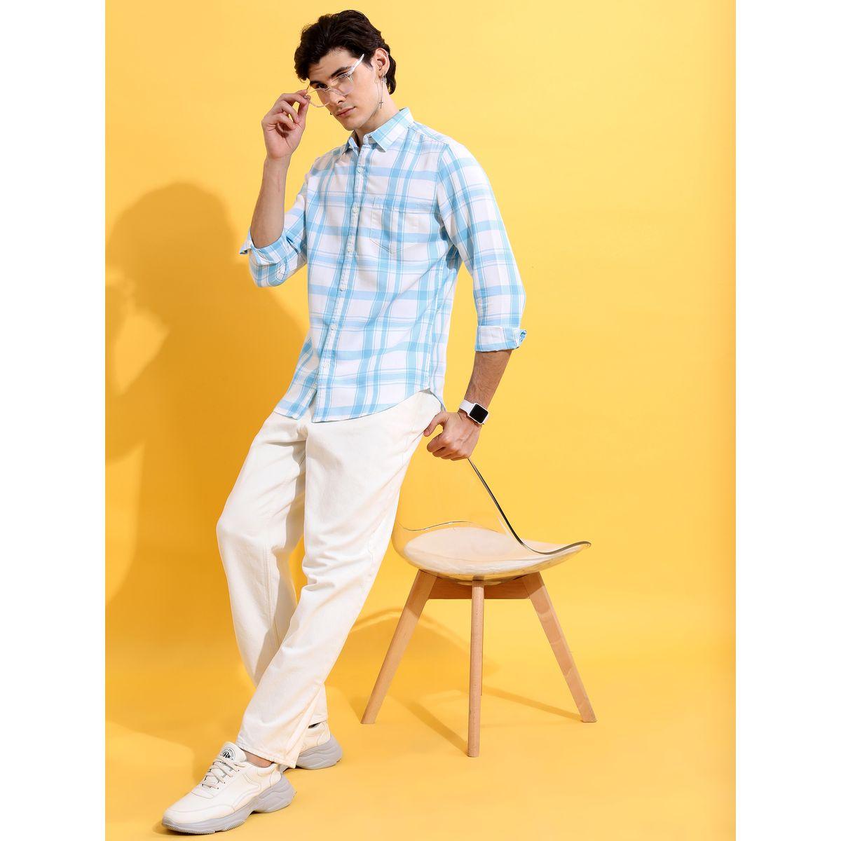 Highlander X Styli Checked Print Slim Fit Shirt-men-clothing-shirts-image-2