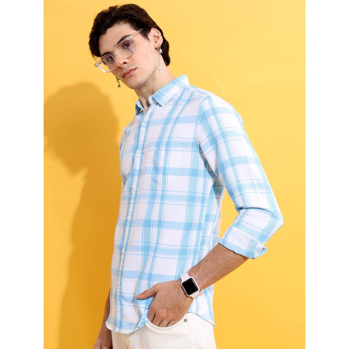 Highlander X Styli Checked Print Slim Fit Shirt-men-clothing-shirts-image-4