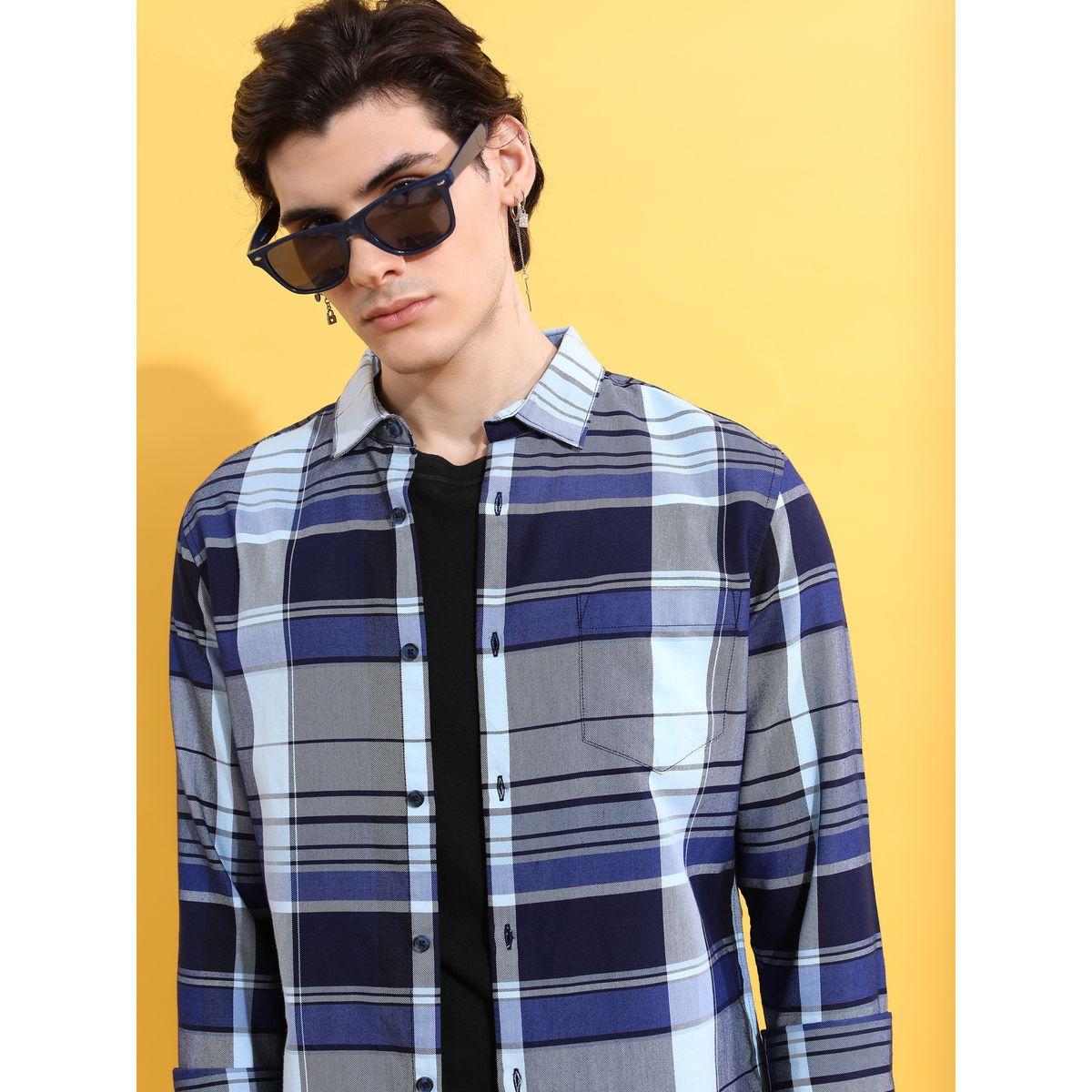 قميص بقصة سليم فت هايلاندر × ستايلي-men-clothing-shirts-image-1
