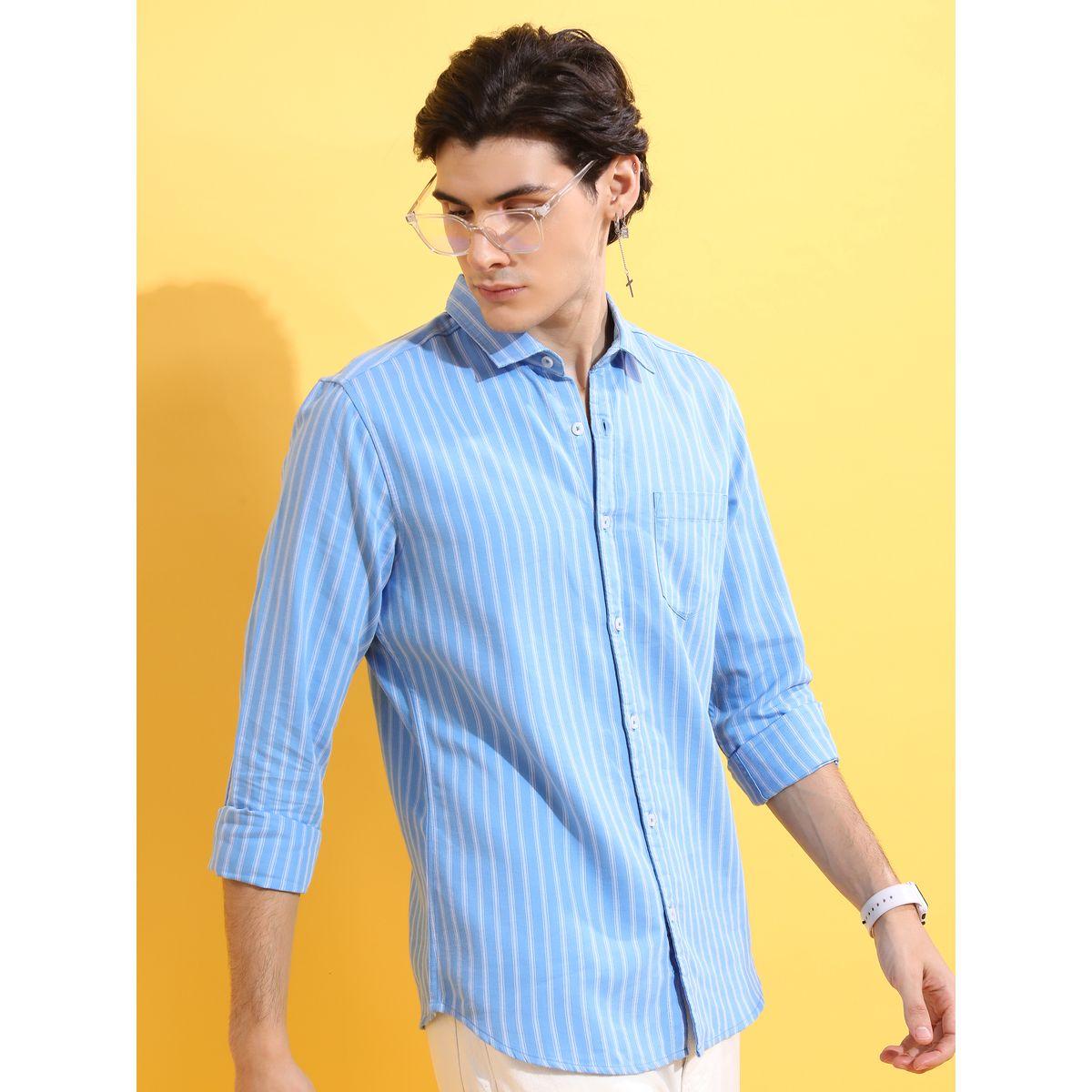 Highlander X Styli Striped Casual Shirt with Patch Pocket-men-clothing-shirts-image-6