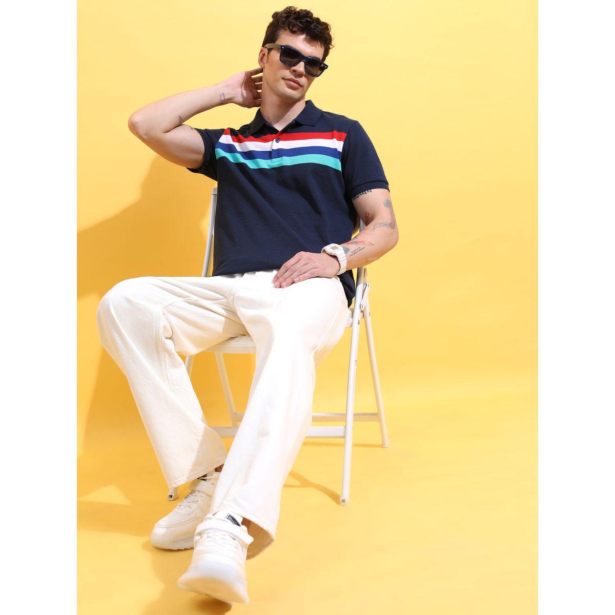 Striped Panel Slim Fit Polo-men-clothing-tshirtsandpolos-polos-image-2