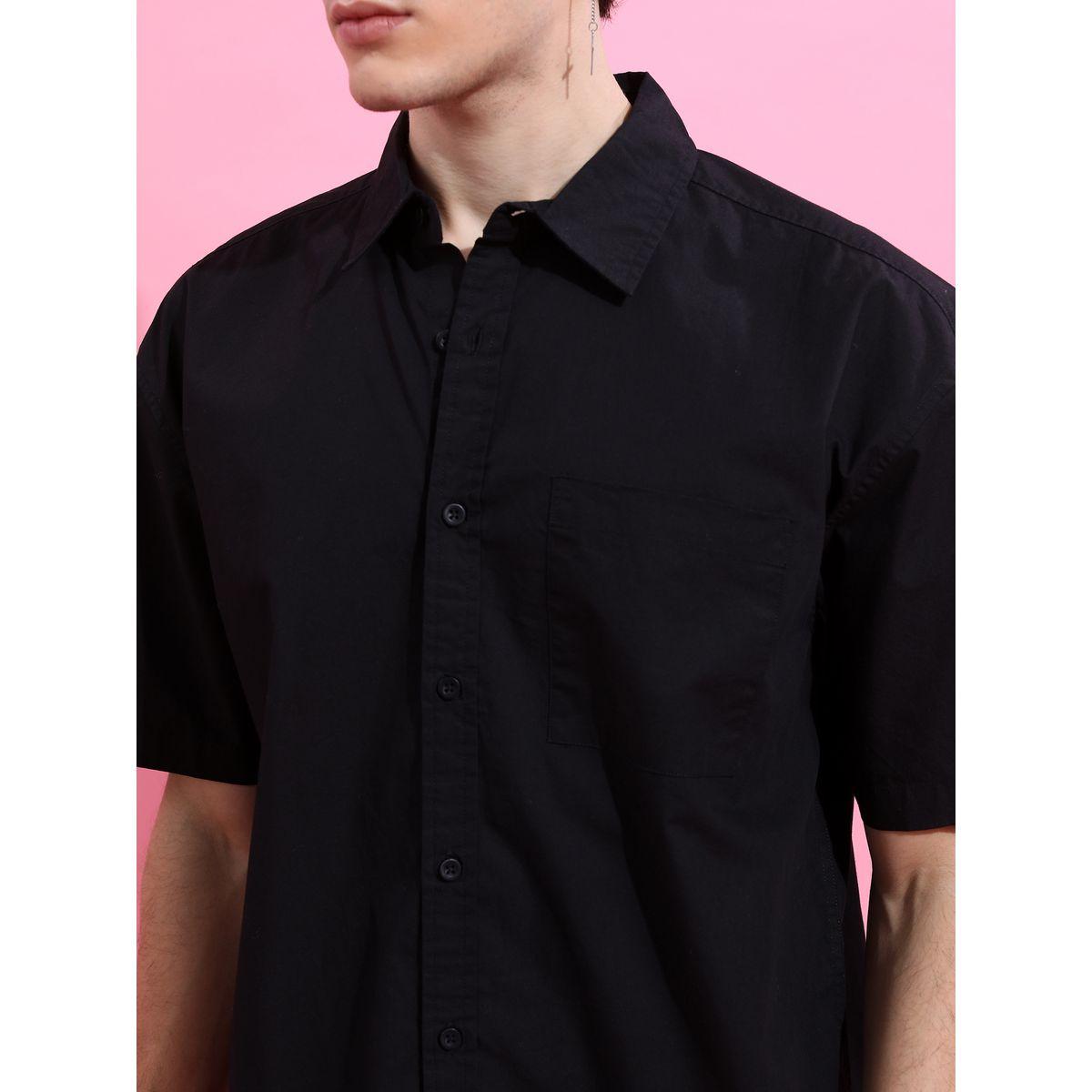 Oversized Solid Drop Shoulder Shirt-men-clothing-shirts-image-5