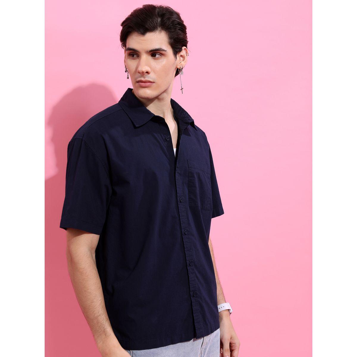 Oversized Solid Drop Shoulder Shirt-men-clothing-shirts-image-6