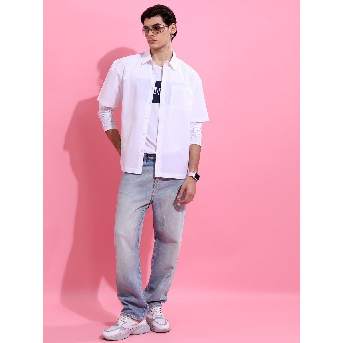قميص واسع بأكتاف منخفضة هايلاندر × ستايلي-men-clothing-shirts-image-6
