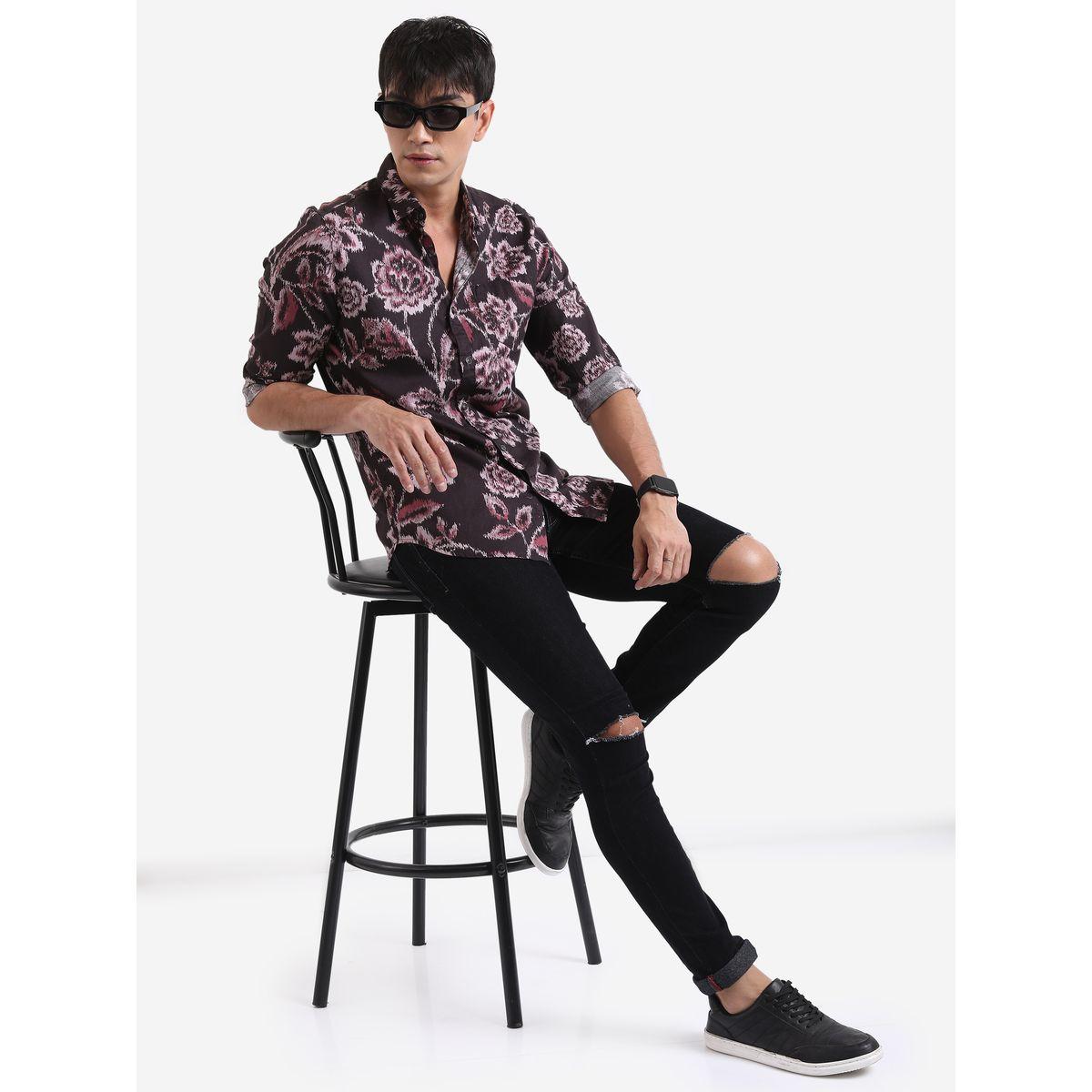 Ketch X Styli Floral Print Slim Fit Shirt-men-clothing-shirts-image-2