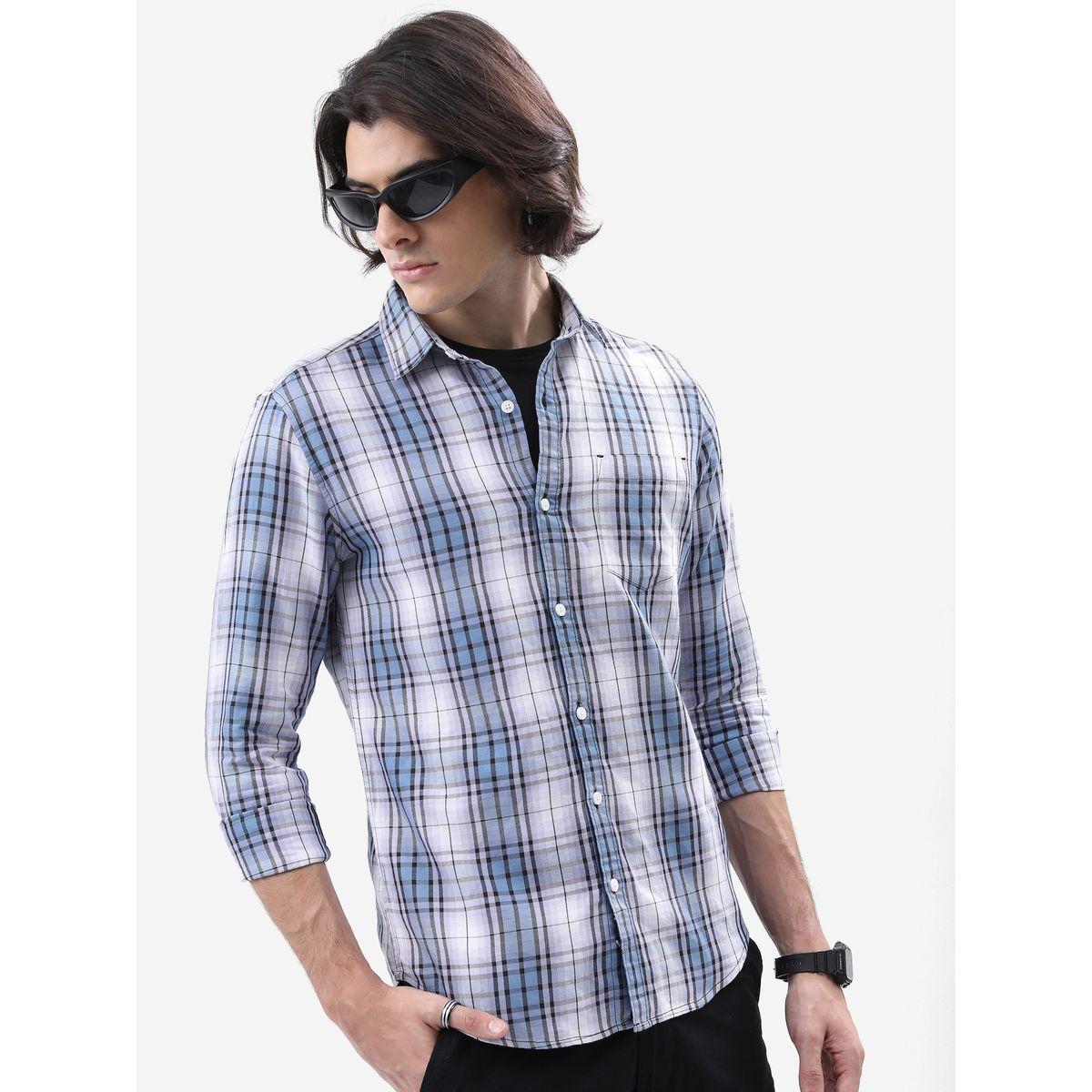 Ketch X Styli Checked Slim Fit Shirt-men-clothing-shirts-image-4