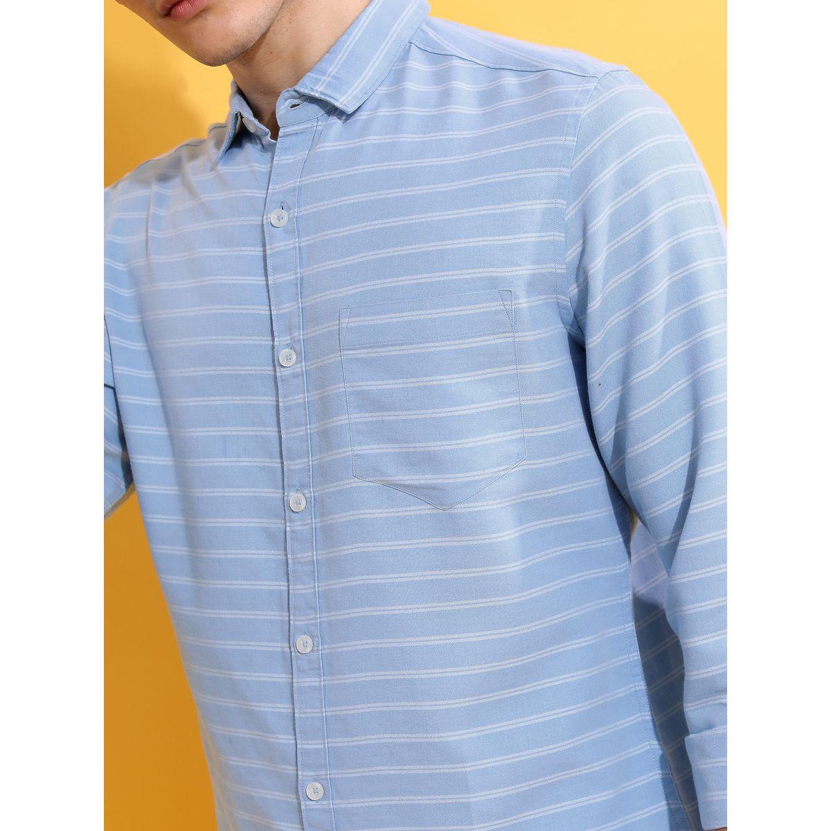 قميص مخطط بأزرار غلق كيتش × ستايلي-men-clothing-shirts-image-5