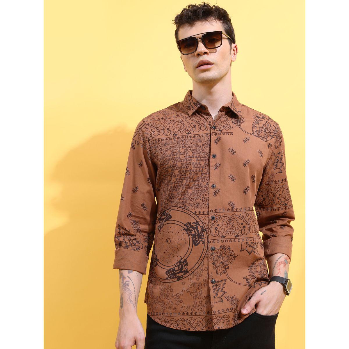 Ketch X Styli Paisley Print Slim Fit Shirt-men-clothing-shirts-image-1