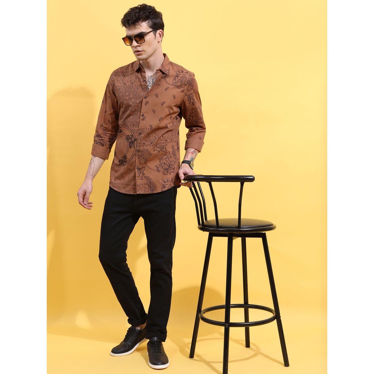 Ketch X Styli Paisley Print Slim Fit Shirt-men-clothing-shirts-image-2
