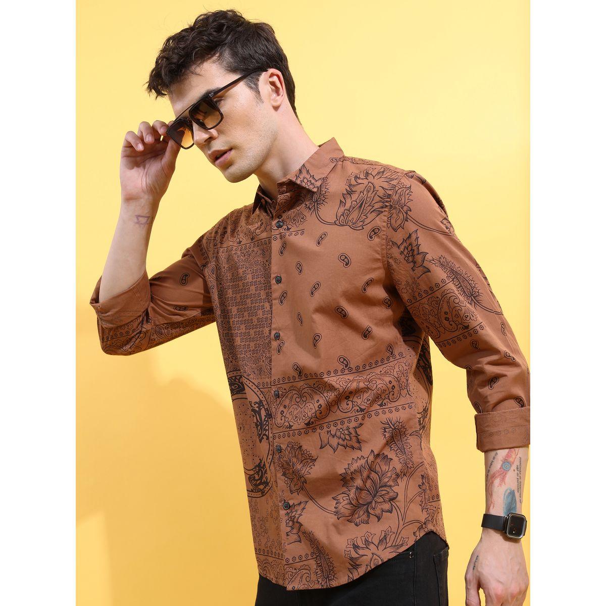 Ketch X Styli Paisley Print Slim Fit Shirt-men-clothing-shirts-image-4