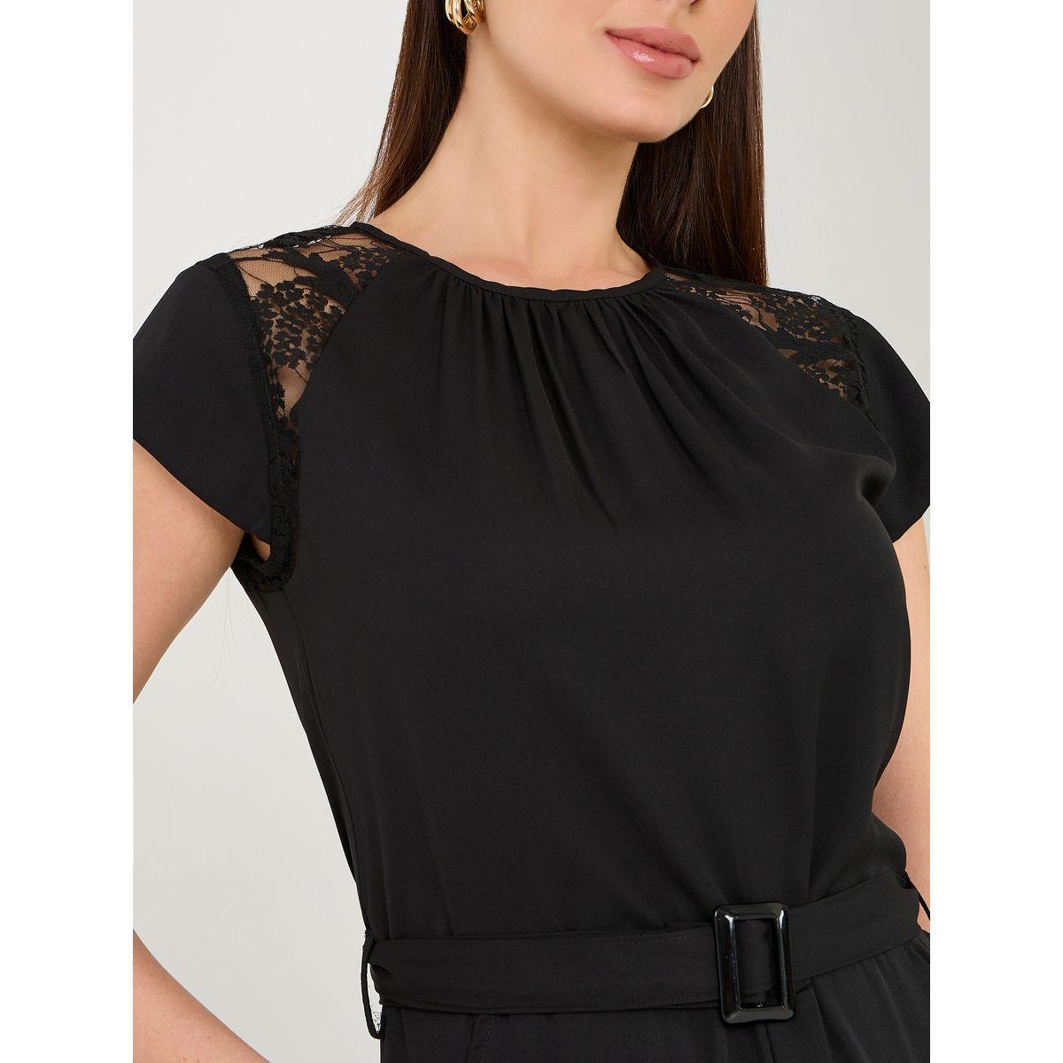 Styli Lace Insert Wide Leg Jumpsuit with Belt-women-clothing-jumpsuits-image-3