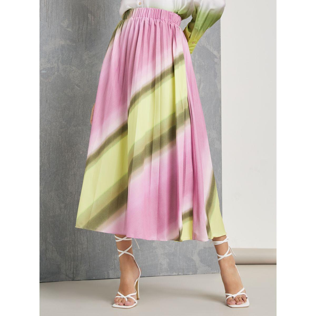 تنورة ميدي بنمط كتل الالوان-women-clothing-bottoms-skirts-image-1