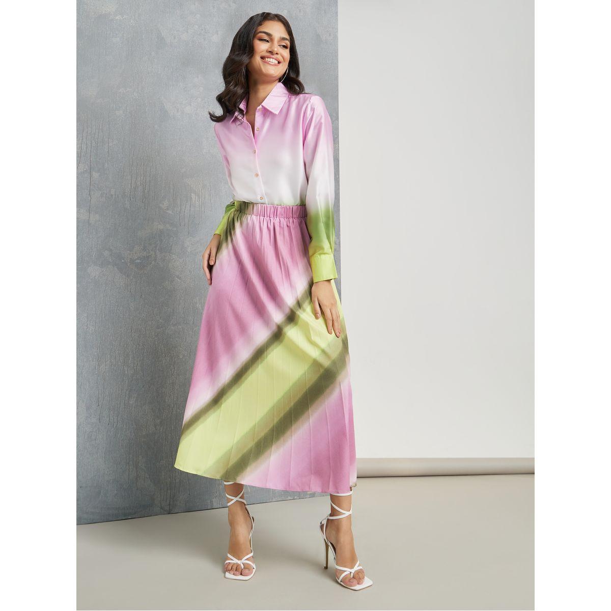 Styli Colorblock High Rise Pleated Midi Skirt-women-clothing-bottoms-skirts-image-2