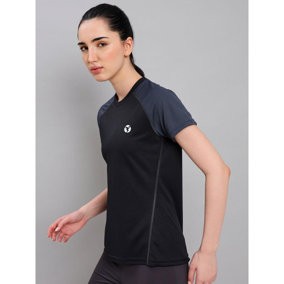 Technosport X Styli 2-Way Stretch Contrast Raglan Sleeve Active Top-women-clothing-sportswearandactivewear-tshirtsandvests-image-2