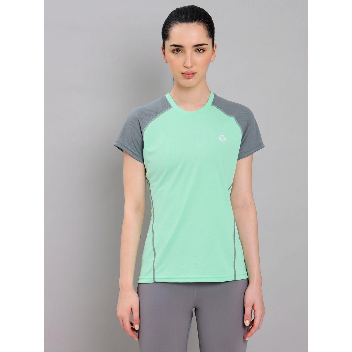 Technosport X Styli 2-Way Stretch Contrast Raglan Sleeve Active Top-women-clothing-sportswearandactivewear-tshirtsandvests-image-1