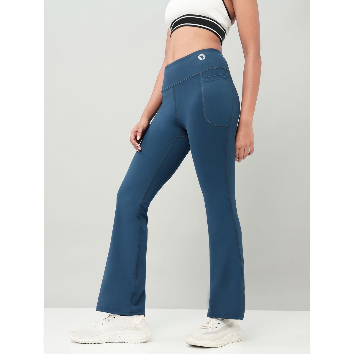 Technosport X Styli Solid Elastic Waistband Fit & Flare Pants-women-clothing-sportswearandactivewear-bottoms-image-5
