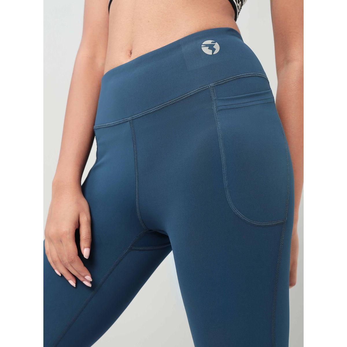 Technosport X Styli Solid Elastic Waistband Fit & Flare Pants-women-clothing-sportswearandactivewear-bottoms-image-6