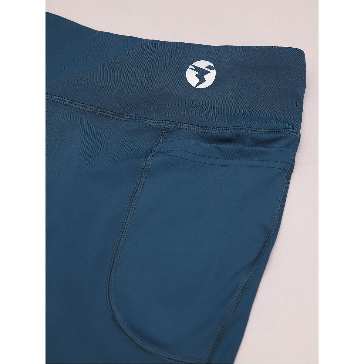 Technosport X Styli Solid Elastic Waistband Fit & Flare Pants-women-clothing-sportswearandactivewear-bottoms-image-7