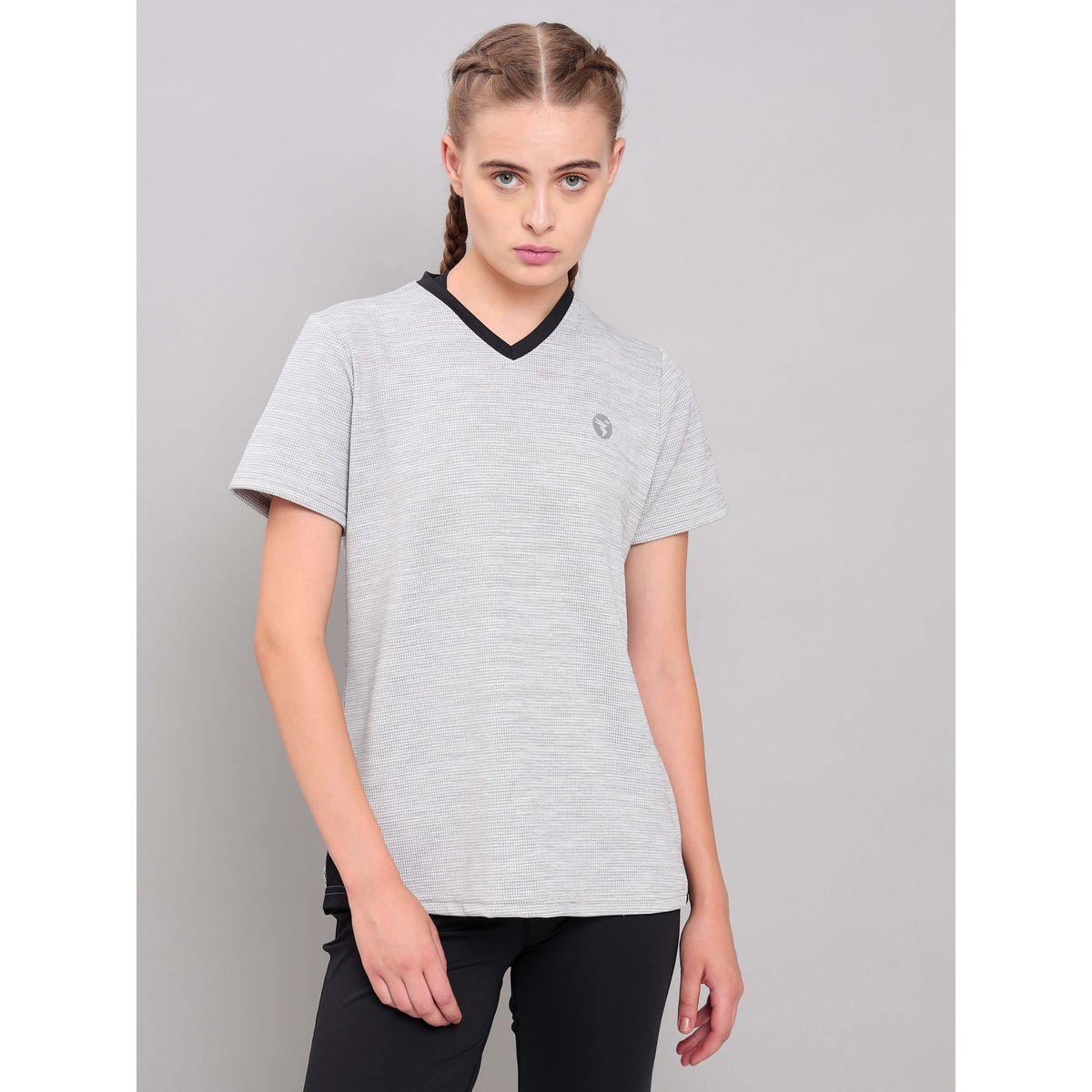 تيشيرت رياضي بنسيج الميلانج تكنوسبورت × ستايلي-women-clothing-sportswearandactivewear-tshirtsandvests-image-7