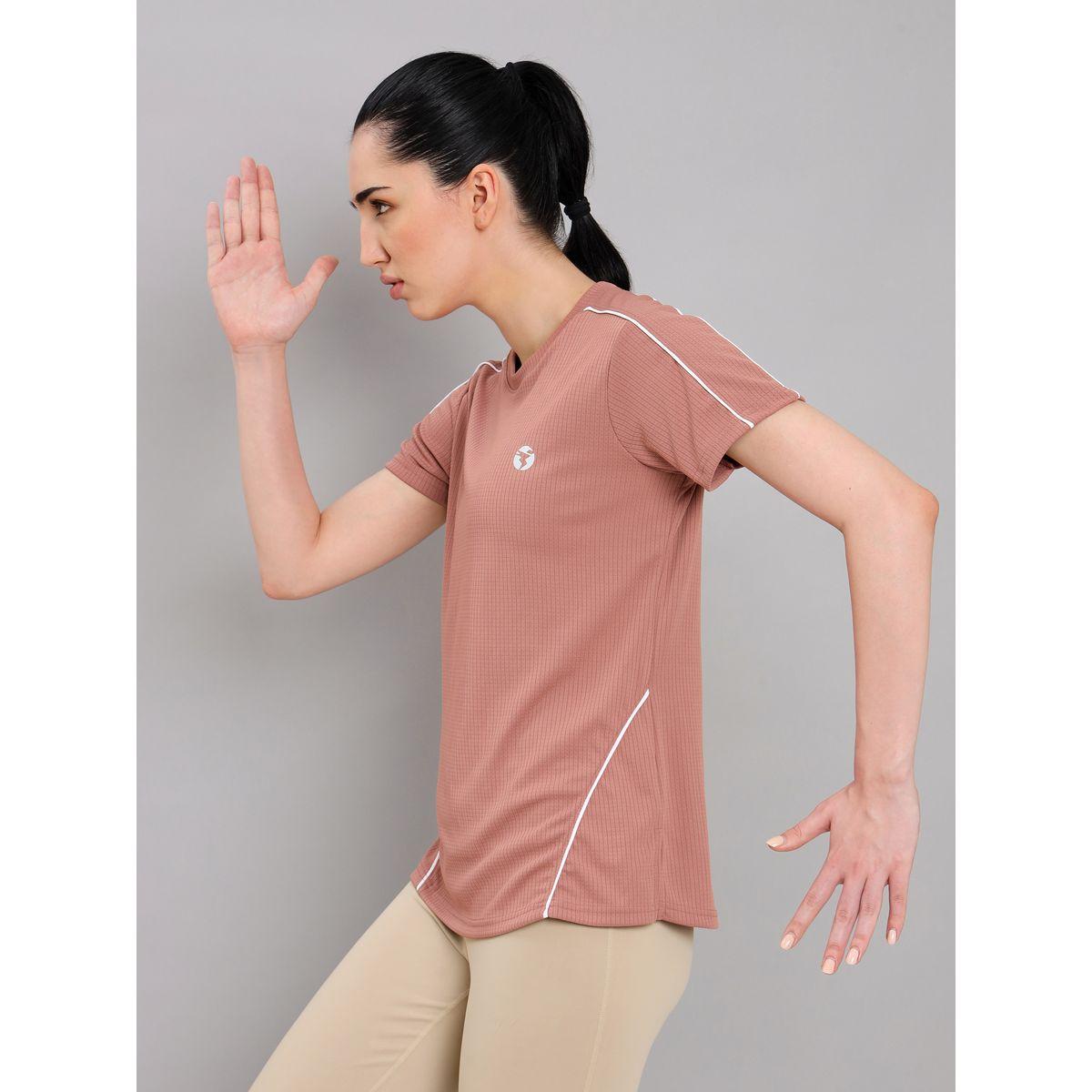 تيشيرت رياضي بتداخلات محزوزة تكنوسبورت × ستايلي-sports-women-clothing-tshirtsandvests-image-3
