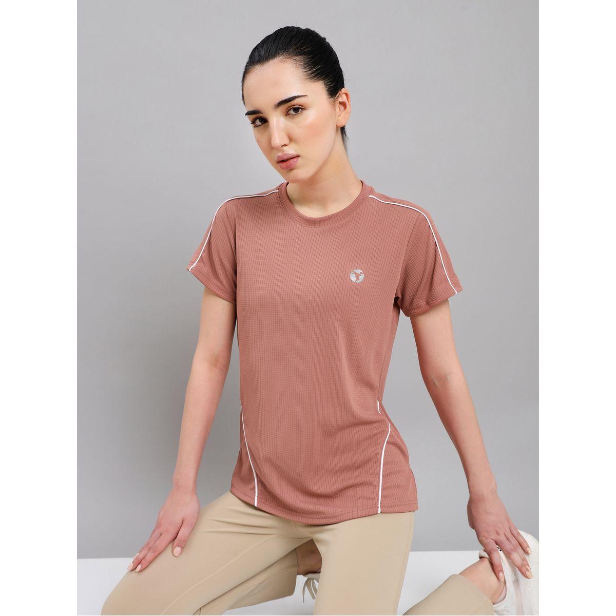 تيشيرت رياضي بتداخلات محزوزة تكنوسبورت × ستايلي-sports-women-clothing-tshirtsandvests-image-4